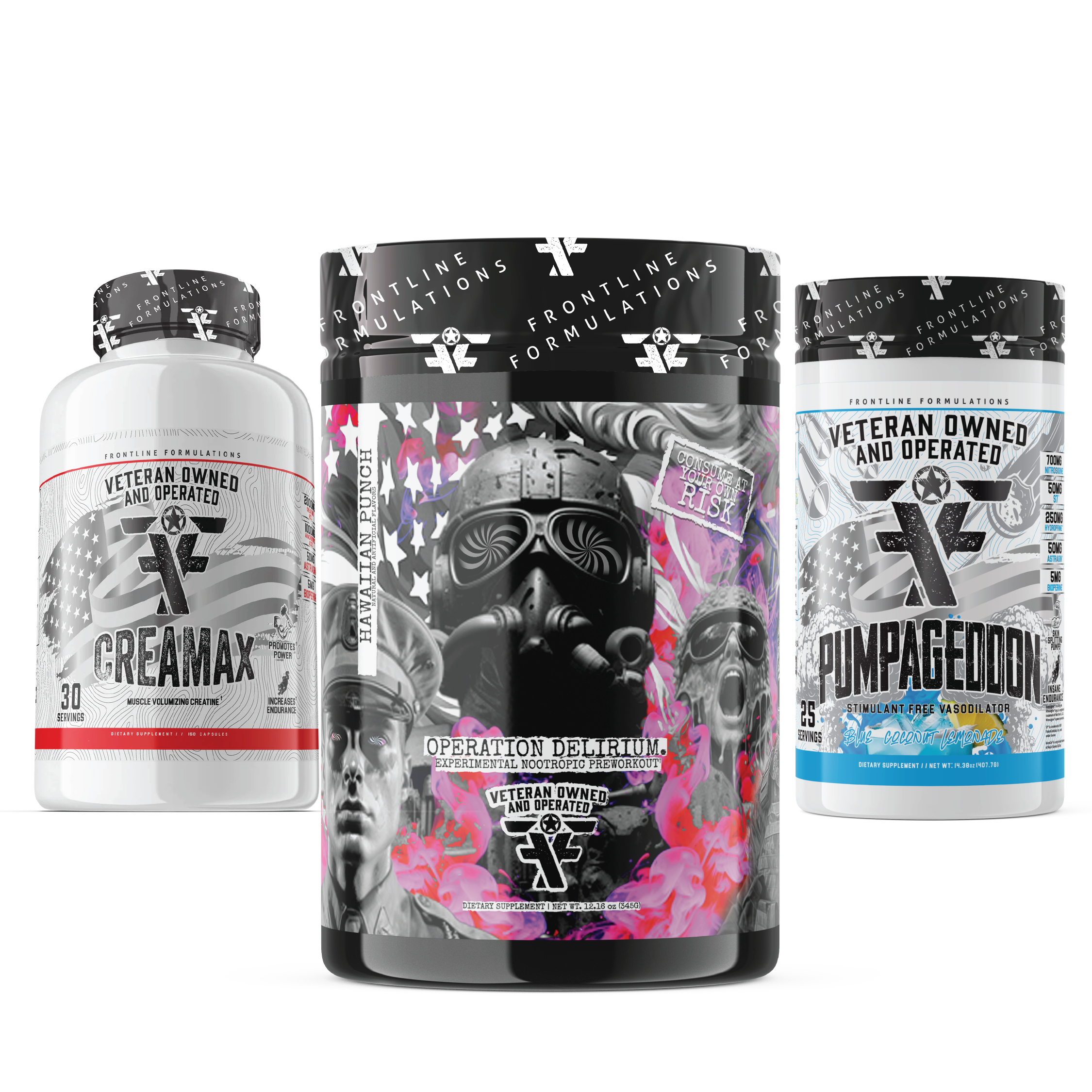 Operation Delirium Pumpageddon Creamax Stack Operation Delirium Introducing Operation Delirium, the cutting-edge preworkout designed for warriors seeking an unparalleled boost in performance and focus. This military-grade experimental formula combines the