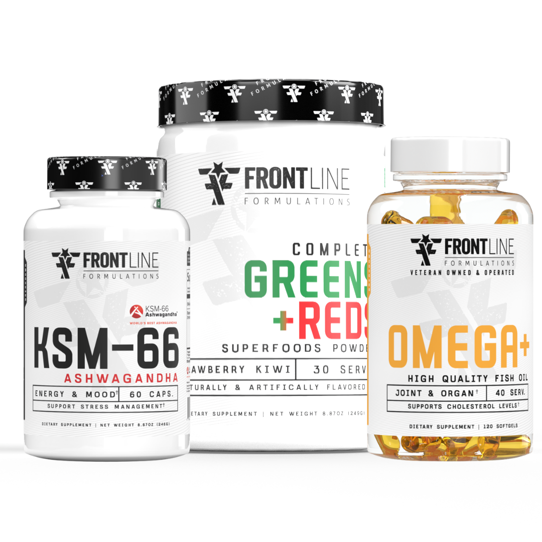 Complete Greens & Reds / Omega + / Ashwaganda Kit