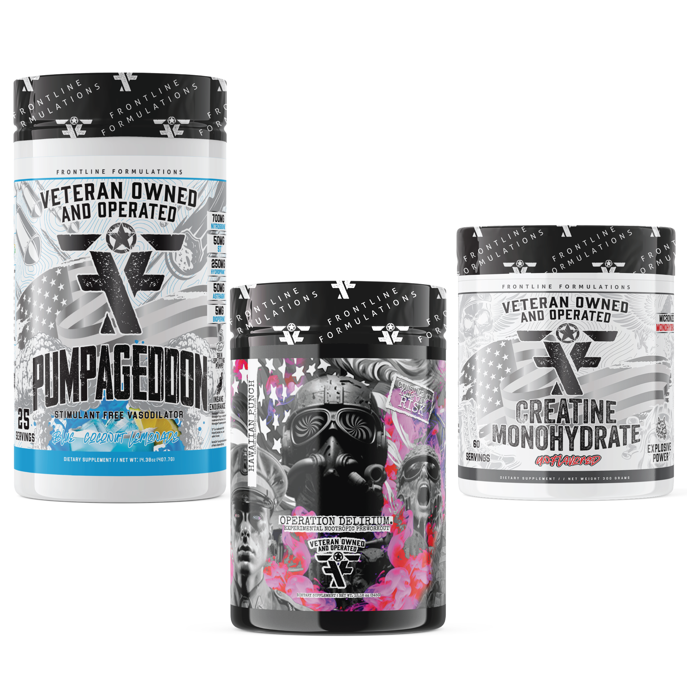 Operation Delirium Pump Creatine Stack Operation Delirium Introducing Operation Delirium, the cutting-edge preworkout designed for warriors seeking an unparalleled boost in performance and focus. This military-grade experimental formula combines the power