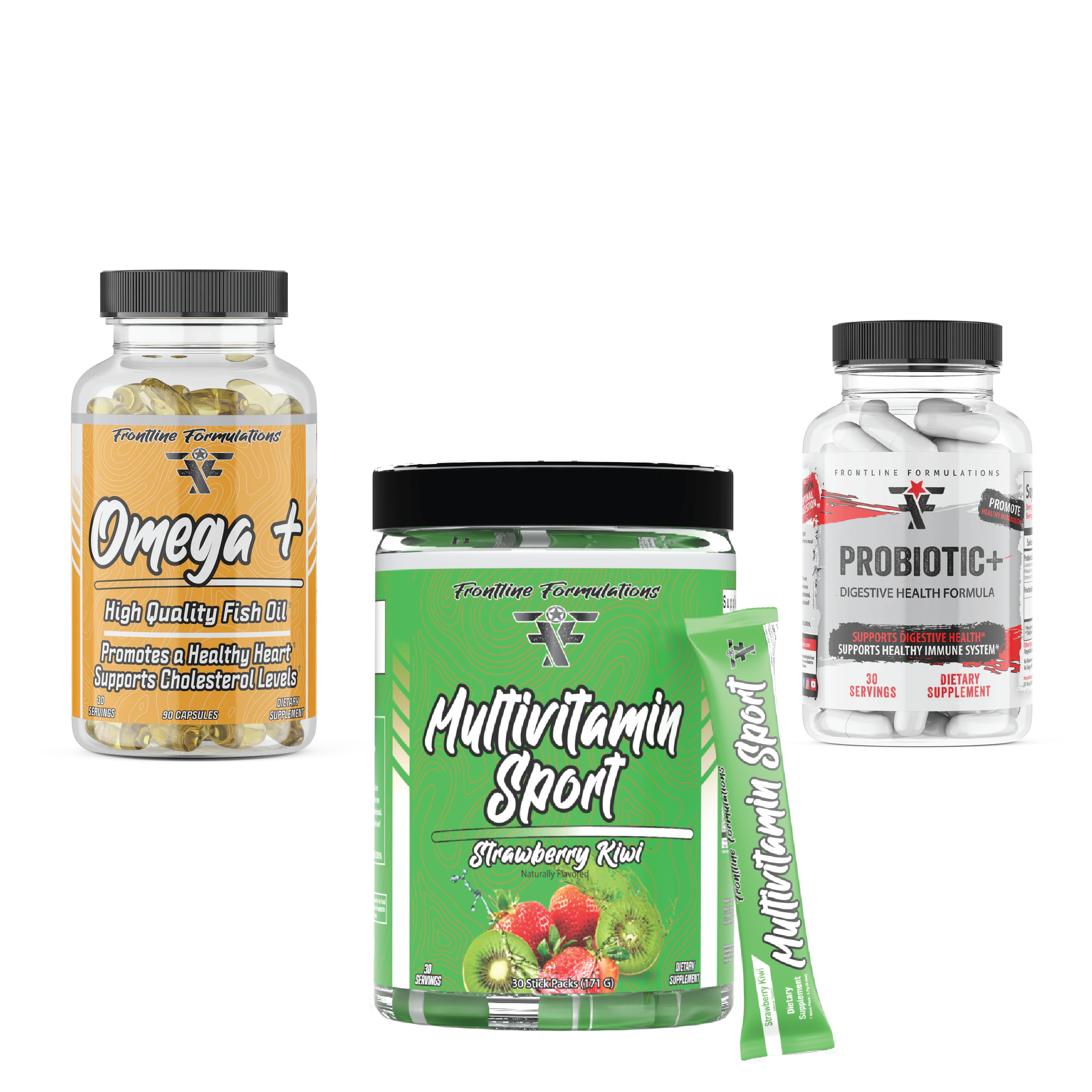 Multi, Probiotic, and Omega + Stack