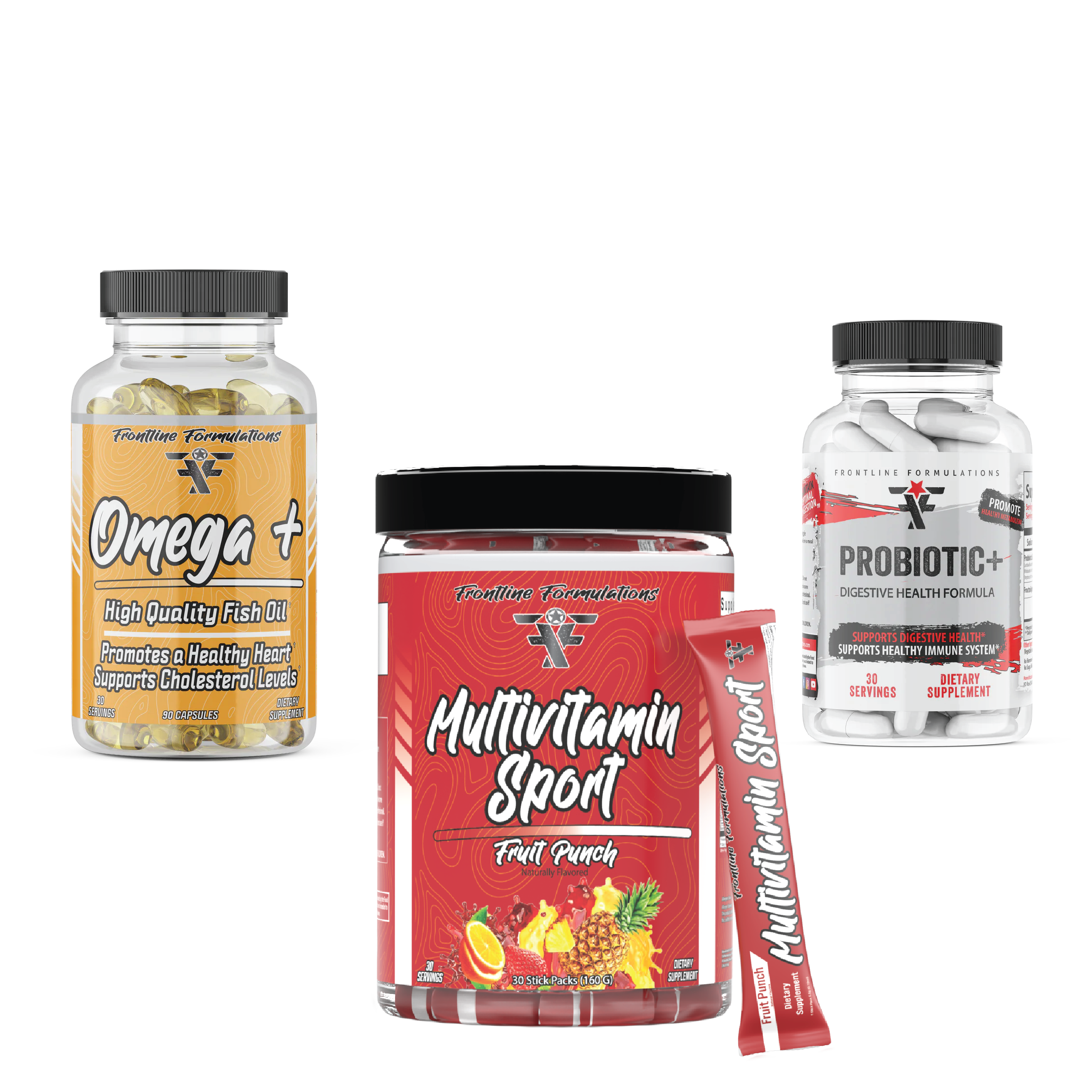 Multi, Probiotic, and Omega + Stack