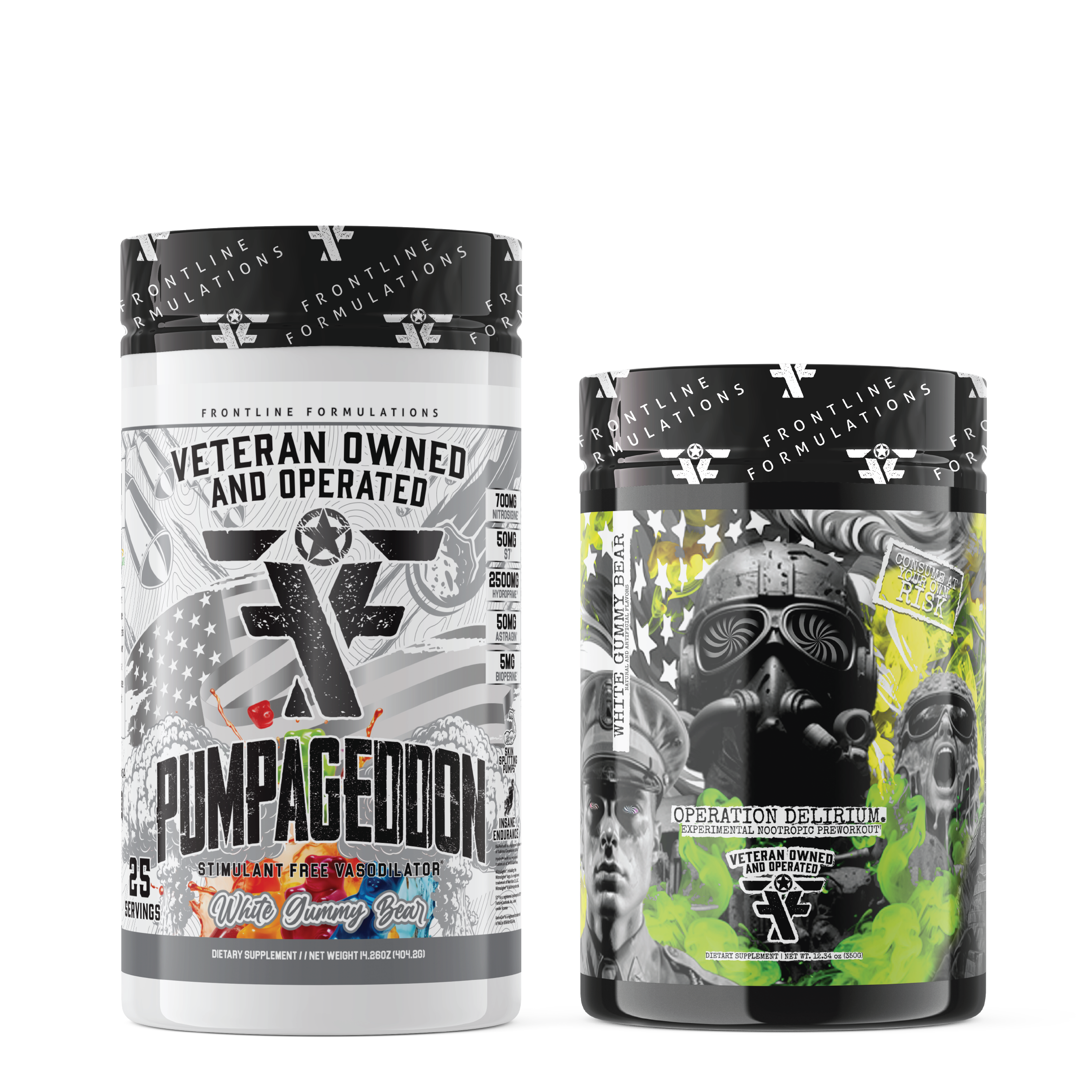 Operation Delirium & Pump Stack Operation Delirium Introducing Operation Delirium, the cutting-edge preworkout designed for warriors seeking an unparalleled boost in performance and focus. This military-grade experimental formula combines the power of car