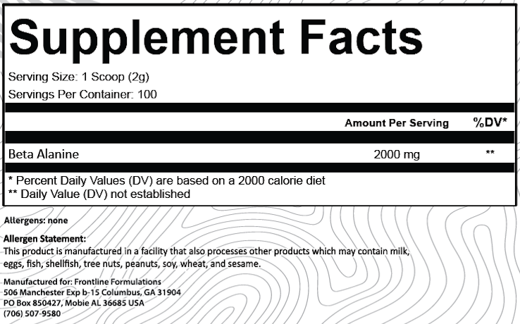 Beta Alanine