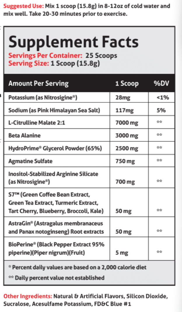 Pumpageddon Gauntlet Creatine Chaos Stack GAUNTLET Quickly becoming one of the most sought-after mid-stim pres on the market! Boasting 275mg of caffeine combined with 50mg of astragin for almost instant absorption! 300mg of L-Theanine to prevent jitters a