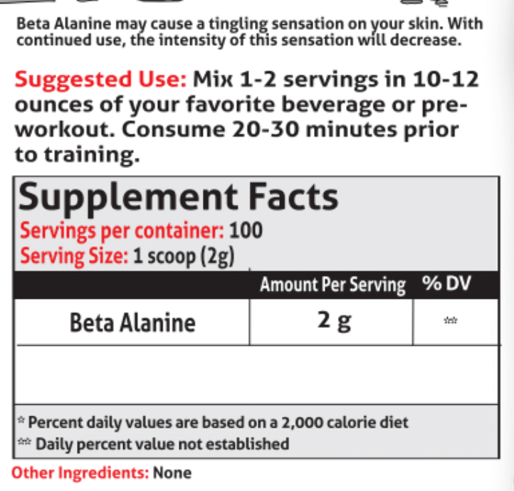 Beta Alanine Beta-alanine is a non-essential amino acid that, when combined with histidine, forms the dipeptide carnosine in the body. Carnosine plays a crucial role in buffering acid in muscles, particularly during high-intensity exercise. Here are some