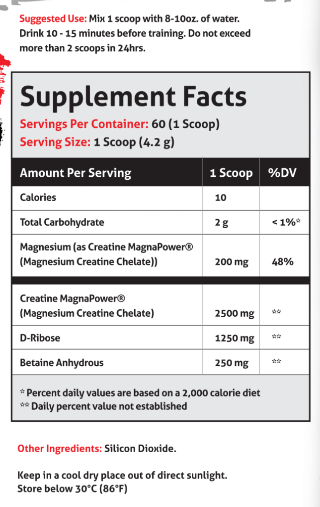 Pumpageddon Gauntlet Creatine Chaos Stack GAUNTLET Quickly becoming one of the most sought-after mid-stim pres on the market! Boasting 275mg of caffeine combined with 50mg of astragin for almost instant absorption! 300mg of L-Theanine to prevent jitters a