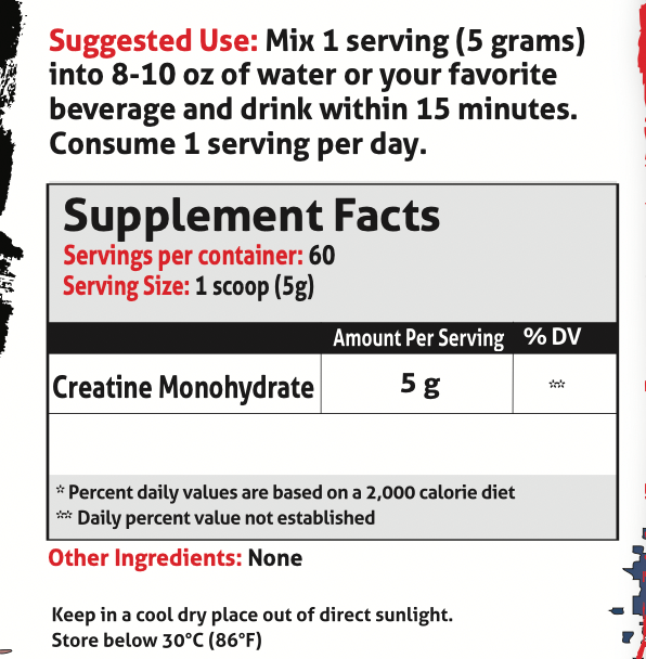 Creatine Monohydrate Creatine Monohydrate Great for buffering lactic acid to keep the power flowing and those reps plentiful! Dissolves quickly and easily with no stomach cramping or that typical pesky creatine bloat! Helps increase muscle cell volume and