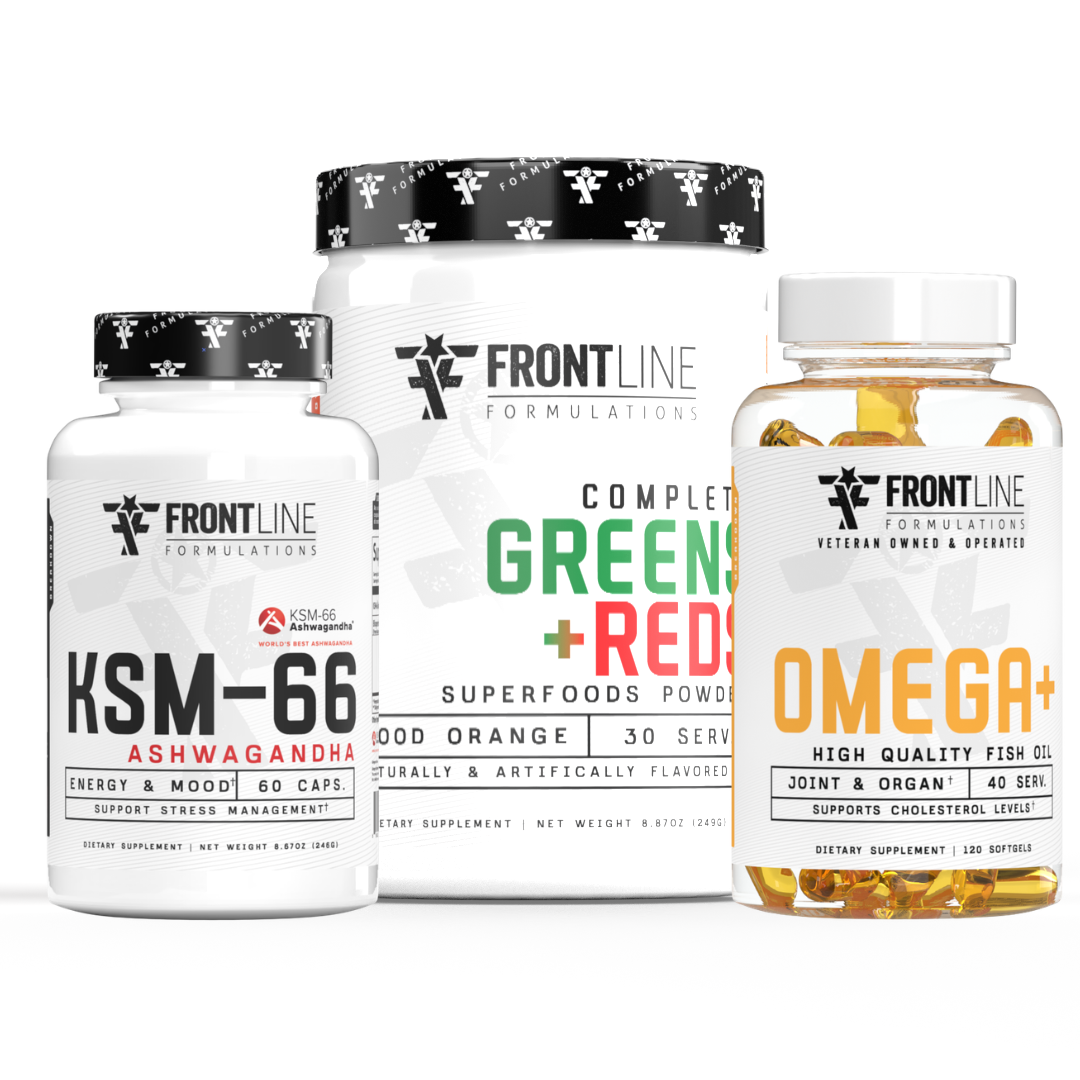 Complete Greens & Reds / Omega + / Ashwaganda Kit