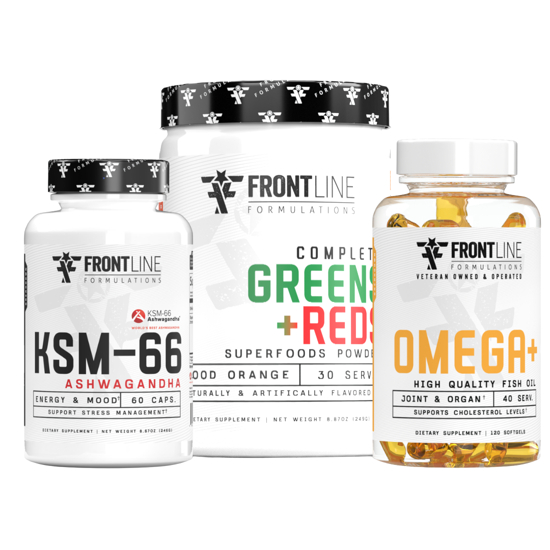 Complete Greens & Reds / Omega + / Ashwaganda Kit