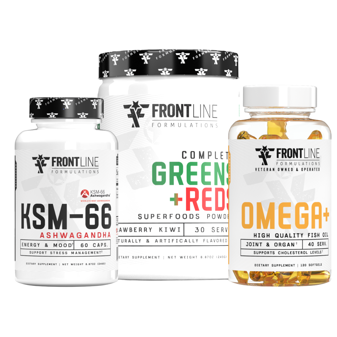 Complete Greens & Reds / Omega + / Ashwaganda Kit