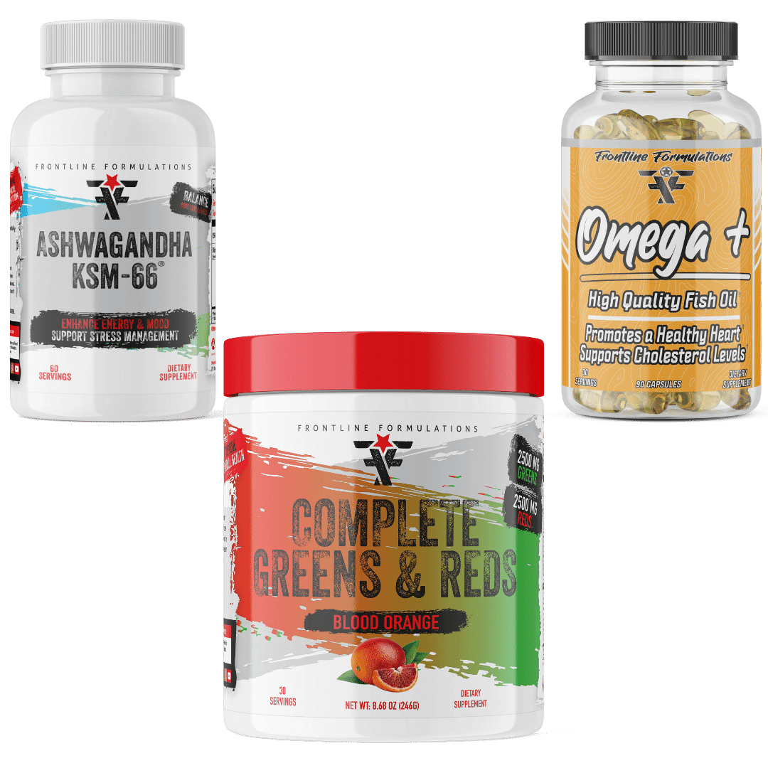 Complete Greens & Reds / Omega + / Ashwaganda Stack Reds and Greens Reds and greens supplements are nutrient-rich powders or capsules containing a variety of fruits, vegetables, herbs, and other plant-based ingredients. These supplements aim to provide a