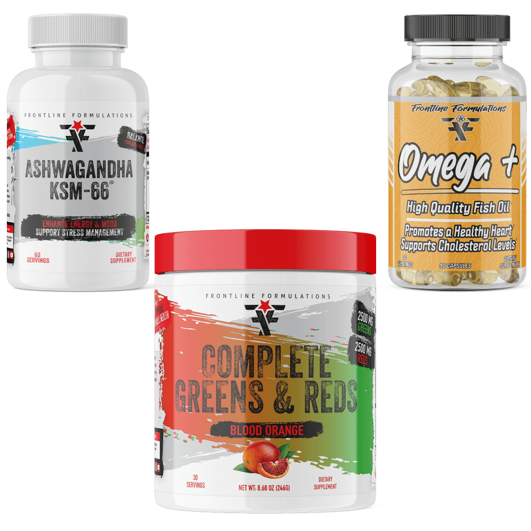 Complete Greens & Reds / Omega + / Ashwaganda Stack
