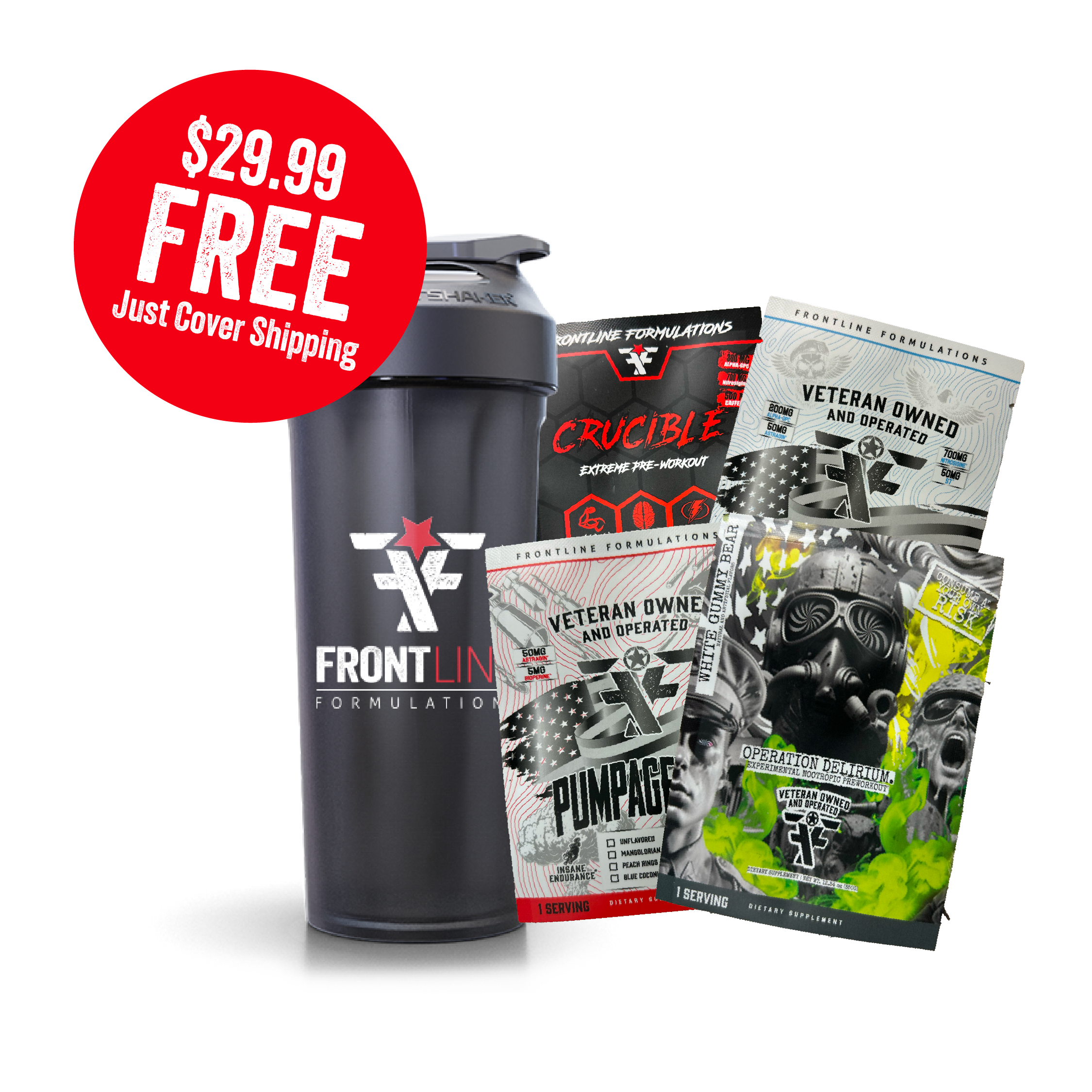 Preworkout Sampler Bundle (Just Cover Shipping)