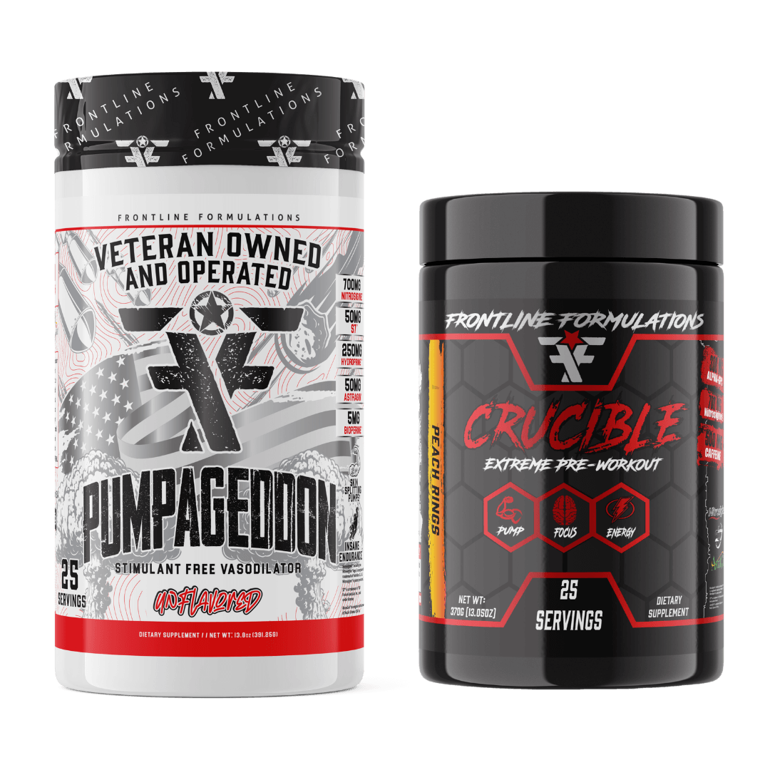 Crucible Pump Stack CRUCIBLE Quickly becoming the HOTTEST pre-workout on the market because of its clinically dosed ingredients and perfected formula. Insane energy from 500mg of potent time-released, tri-blend caffeine Enhances nitric oxide production an