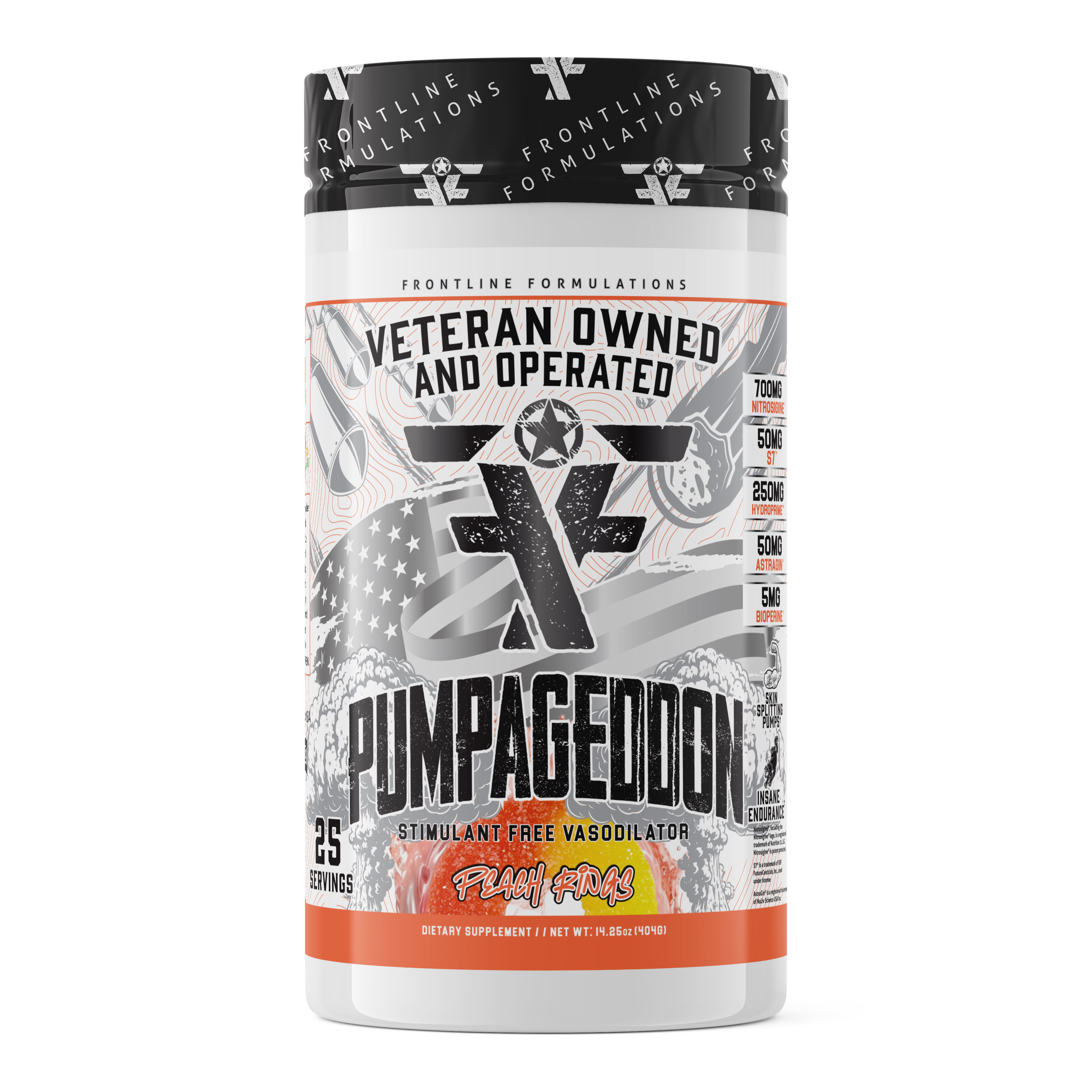 Pumpageddon Strap in! This concoction is for people who chase only the most ridiculous pumps! With a jaw-dropping 7,000mg of L-Citruline Malate and key ingredients like nitrosigine, beta alanine, and S7, this caffeine-free pre-workout will give you the sk
