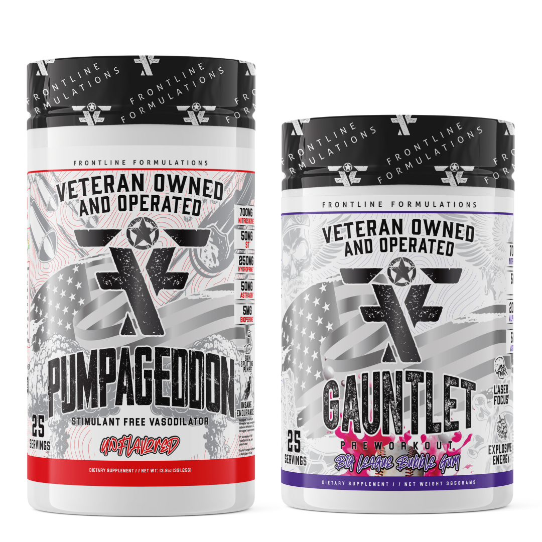 Gauntlet Pump Stack Strap in! This concoction is for people who chase only the most ridiculous pumps! With a jaw-dropping 7,000mg of L-Citruline Malate and key ingredients like nitrosigine, beta alanine, and S7, this caffeine-free pre-workout will give yo
