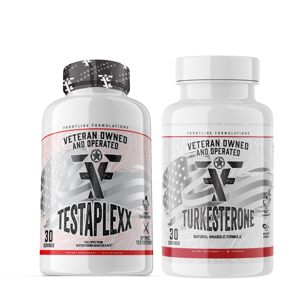 Turkesterone Testaplexx Stack TESTAPLEX Look and feel like a man! The king of blends of ingredients for men's health. There isn't an avenue that Testaplexx hasn't covered! Increasing testosterone isn't easy but when libido, prostate, cholesterol, liver, k